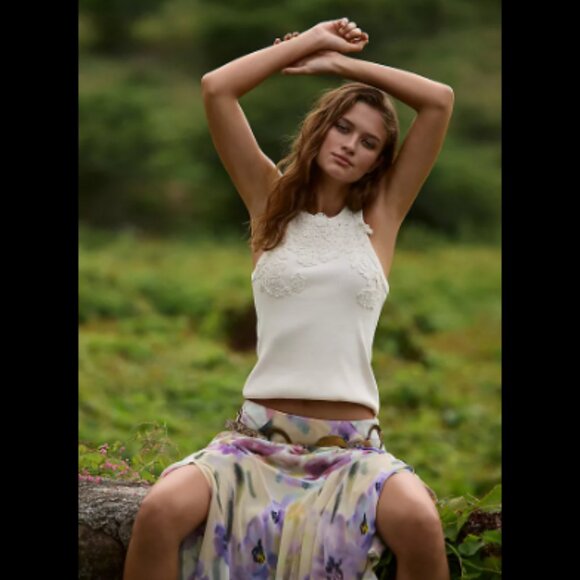 Brand New The Pippah Lace Appliqué Tank - Picture 3 of 8